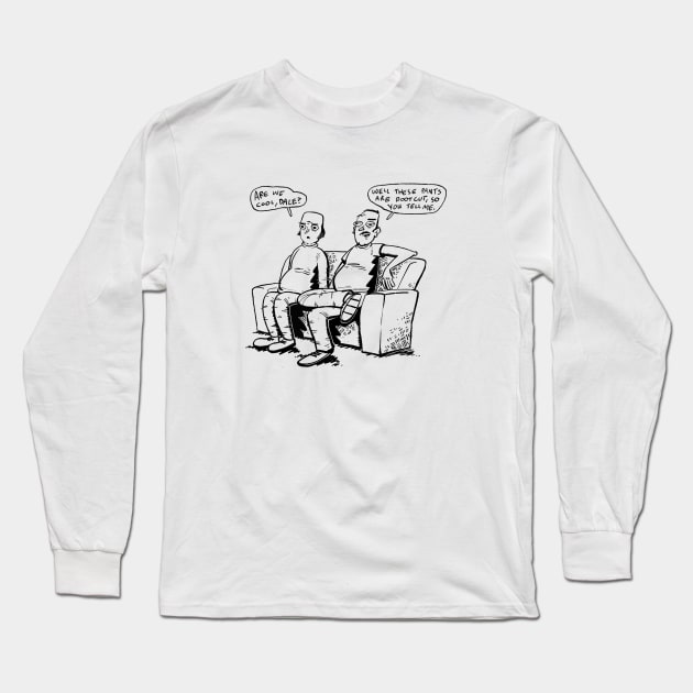 Bootcut Pants Long Sleeve T-Shirt by neilkohney